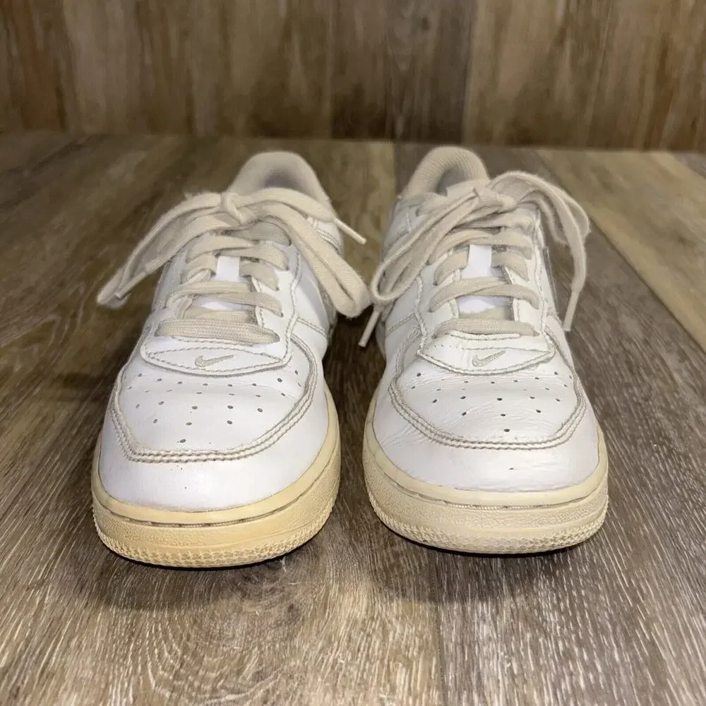 Nike Air Force 1 Low Triple White AF1 314193-117 Youth US Size 2Y Sneaker Shoes